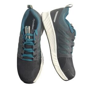 NWB Reebok Women's‎ Fusion Flexweave Athletic Work Shoe Black Teal Size 12M